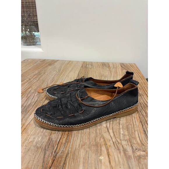 Spring Step Berna Leather Flats Black Size 42 - Picture 5 of 10